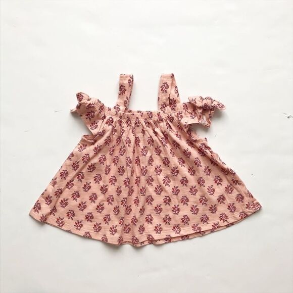 Old Navy cold shoulder floral print top EUC 18-24m - Picture 4 of 4